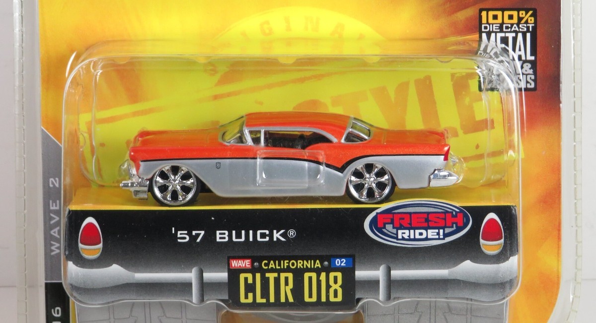 ミニカー '57 BUICK JADA TOYS DUB CITY Jada Dub City Wave 2 OldSkool 1957 Buick 57 Silver & Orange