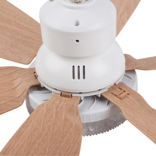 LED Lampe mit Ventilator Dimmbar Deckenventilator mit Beleuchtung E27 Sockel DE - Bild 14 von 15