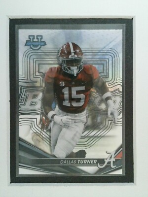 #12 Dallas Turner - Alabama Bowman's Best University Football REFRACTOR