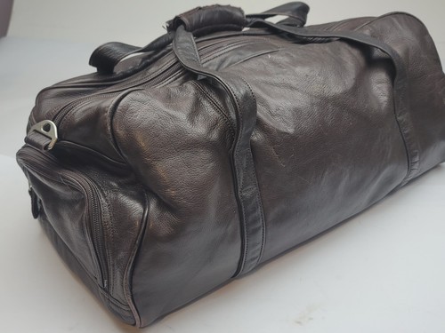 Canyon Outback Brown Leather 24" Duffel Bag Designed For FOOD CITY - Picture 6 of 24