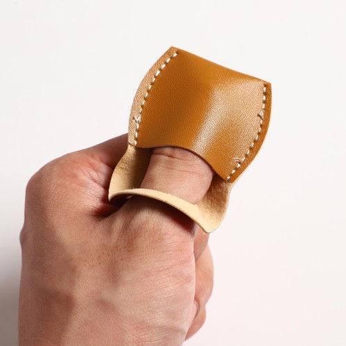 Daumen Finger Protector Weiche Leder Nadel Filzen Finger Guards für Hand Craft - Picture 11 of 12