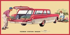 1958 Chevrolet Yeoman Station Wagon New STEEL Sign 8 x 16" Made in USA
