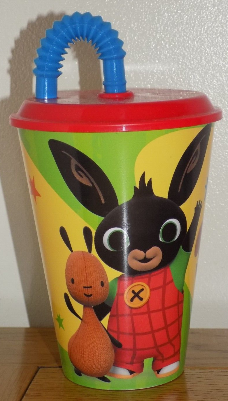 Bing Drinks Tumbler / Plastic Cup With Straw - BRAND NEW