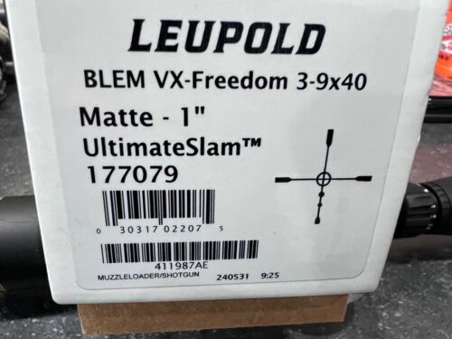 Leupold 177097 VX-Freedom Muzzleloader 3-9x 40mm UltimateSlam Reticle Scope