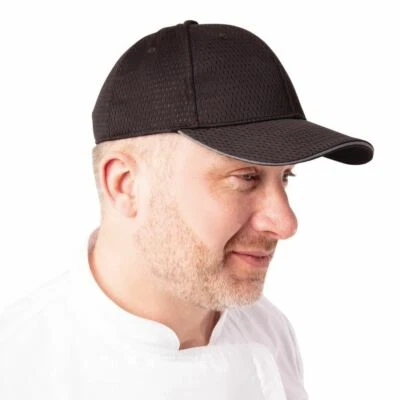 COLOUR BY CHEF WORKS Chef Works Unisex Baseball Cap - leicht - in schwarz Größe OS