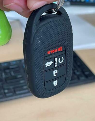Fit Honda Accord Pilot Civic 5 Button Smart Remote Key Fob Silicone Case Cover - Picture 5 of 10