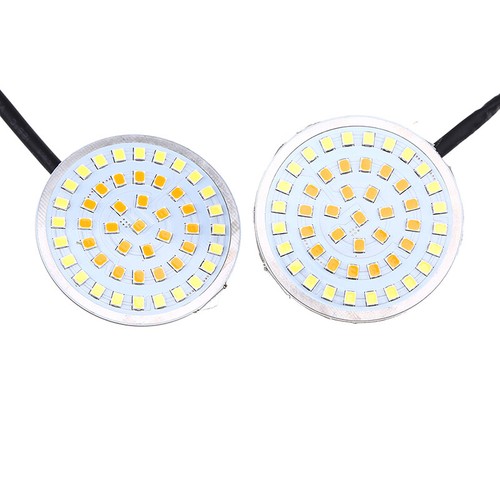 Amber/White 48LED Turn Signal Inserts Light 12V Universal For Motorcycle quad - Picture 8 of 12