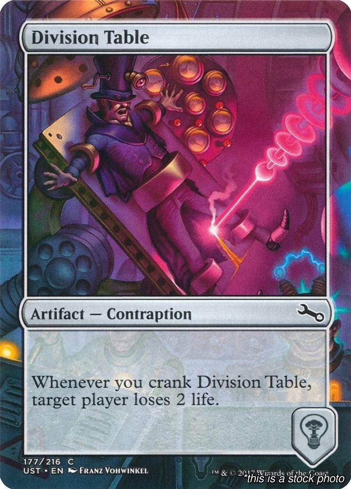 Division Table Common 177 UST Unstable Near Mint NM Magic