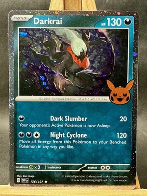 Darkrai (Cosmos Holo) Holo Rare Trick or Trade BOOster 2024 136/197 NM/LP