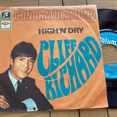 Cliff Richard Congratulations; High N Dry German Press 7  Vinyl Free UK Post