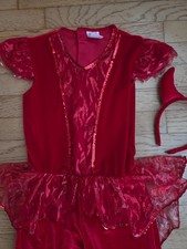 Spirit Halloween Girl's Devil Diva Little Devil Jumpsuit Costume Kids Size L