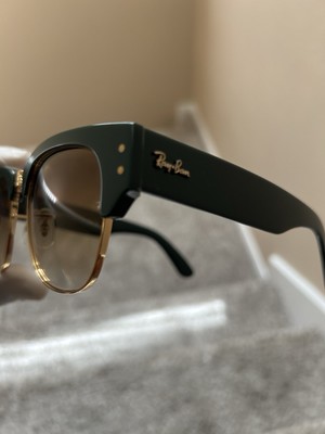 Ray Ban Mega Clubmaster Sunglasses RB0316-S 1368/51 Green Frame Brown Lenses