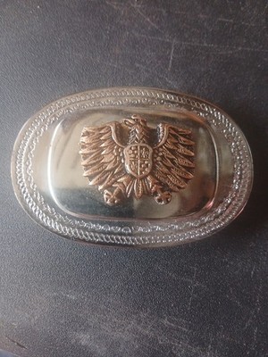 Vintage Bird Spread Eagle Crest WINGS Chrome Belt Buckle ~Z55~