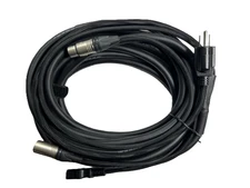 LASE 30 Ft(9.14M) Siamese Cable AC Power & NEUTRIK  XLR Audio for Power Speakers