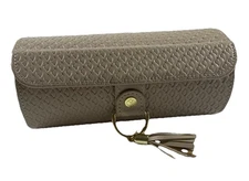 Vlando Small Jewelry Case Travel Accessory Storage Box Jewelry Organizer Pink