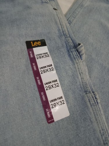 LEE Legendary Workwear Carpenter Jeans 29x32 Loose Fit Union Fade Light Blue NEW - Picture 3 of 12