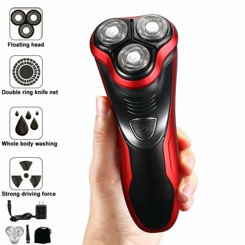 Men's Razor Rotary Waterproof Electric Shaver Pop-Up Trimmer Wet Dry Cordless US - Picture 7 of 11