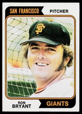 1974 Topps SET-BREAK #104 Ron Bryant EXMINT-NM, (HUCK'S)