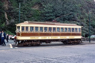 Original Railway Slide: Manx Electric Tram Laxey Isle of Man IoM 1990 50/91/147