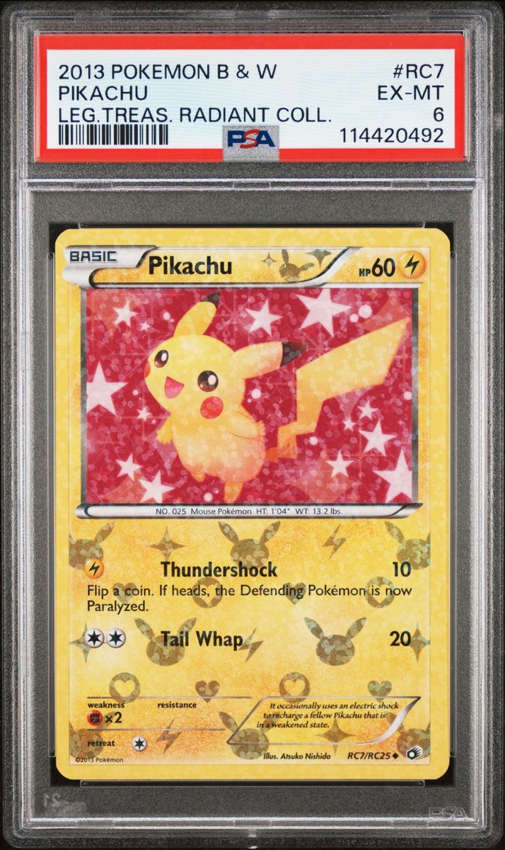 Pikachu RC7/RC25 Legendary Treasures: Radiant Collection Holo for