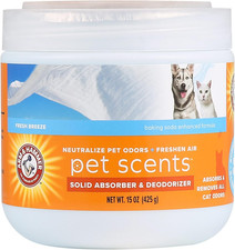 Pet Scents Gel Odor Eliminator, Solid Baking Soda Deodorizer for Pet Areas, Home