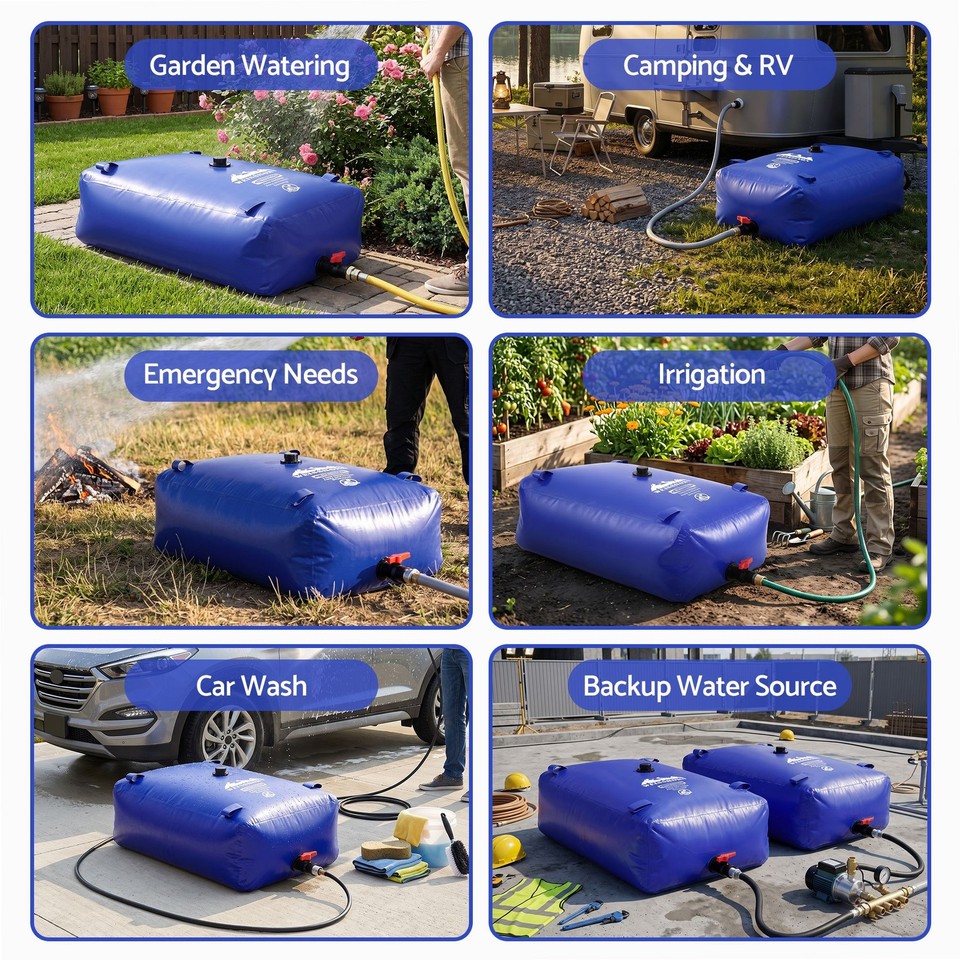 Loading Tank Container Weisshorn 240L Water Bladder Bag Portable Storage Tank Container ...