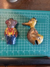 J Chein Tin Litho Toy Duck And Bear Parts Vintage 1930s Donald Vintage