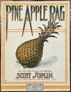 Vintage SCOTT JOPLIN sheet music PINE APPLE RAG 1908 classic ragtime