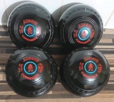 4 X Almark Commander Size 4M Lawn Bowls Stamped BB 04 In Great Condition Boxed 