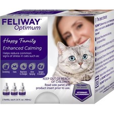 Optimum 3 x 30 Day Cat Calming Refills for Pheromone Diffuser, 3 x 48ml Value...