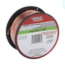 2 lb. Spool .035 in. SuperArc L-56 ER70S-6 MIG Welding Wire for Mild Steel NEW
