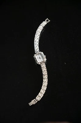 Art Déco Silberuhr 925 Sterling, Markasit, Geometrisch, Vintage, 18,5 cm - Bild 1 von 4