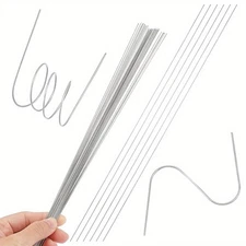 About 50pcs 30cm Stainless Steel Spring Wire 24 Gauge 0.6mm Straight Spring Wire