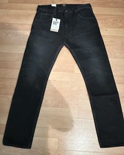 Jeans LEE 101 Rider Linea Blu Selvedge 34x32 Sanforizzato Nero Made In Italian