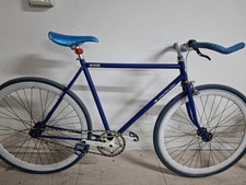 Bici Scatto Fisso Custom Milano M.S. 028 - Blu/Bia