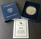 2012 W Uncirculated $1 American Silver Eagle Dollar