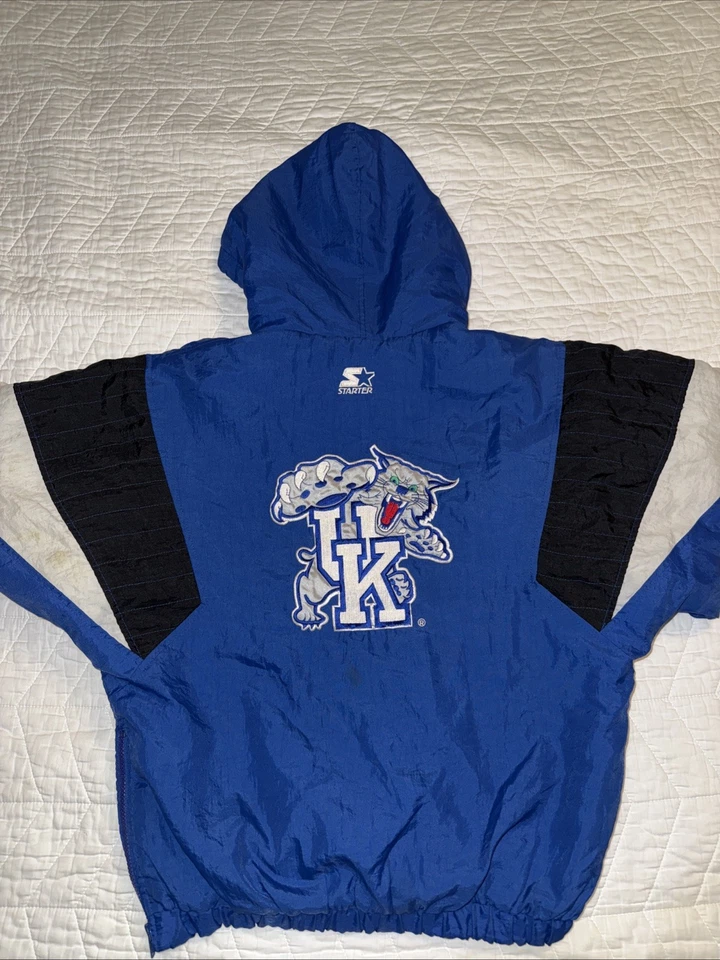 Vintage 1990s Kentucky University Wildcats Starter Jacket kids LARG EUC !!!! - Image 2 of 4