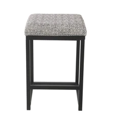 Home Decor | Modern 24-Inch Counter Stool | Backless Metal Frame Bar Stools C...