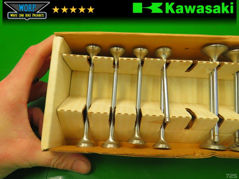 GENUINE VANCE AND HINES KAWASAKI NINJA 600R VALVES SET 26MM + - Image 2 of 4