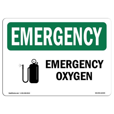 OSHA Sign - Oxygen | Aluminum Sign | Protect Your Business, Construction Site...