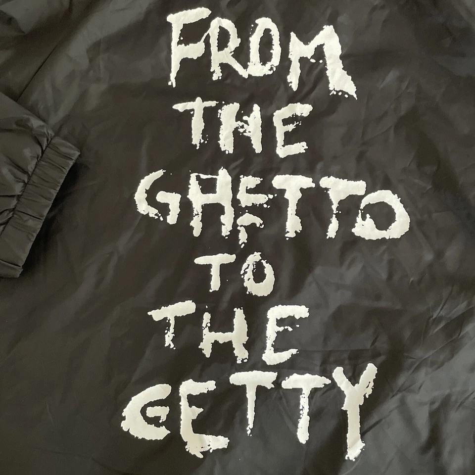 JO KOY (FROM THE GETTO TO THE GETTY) 工作人员/EMPLOYEE LINED WIND BREAKER 夹克 XL — 第 2/4 张图片