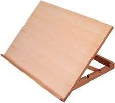 Large 5-Position Wood Drafting Table Easel Drawing and Sketching Board, 23 2/9 I