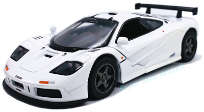 McLaren P1 Modellauto Von Kinsmart – 1/36 Maßstab, Weiß, Mit öffnenden Türen & Rückziehfunktion