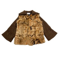 Iceberg Women's Real Fur Wool Knit Jacket | Vintage High End Luxury Designer Vtg
