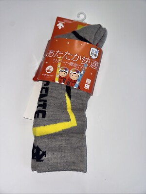 Kinder Ski Socken Descente   Grau 16-19cm Größe 25-30