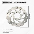 Front Rear Brake Disc Rotors Pads For Yamaha Raptor 700 700R 700 SE ...