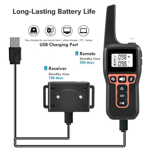 1000M Hund Ausbildung Stromschlag Erziehungshalsband Hunde Vibration Ton e-Shock - Bild 2 von 12