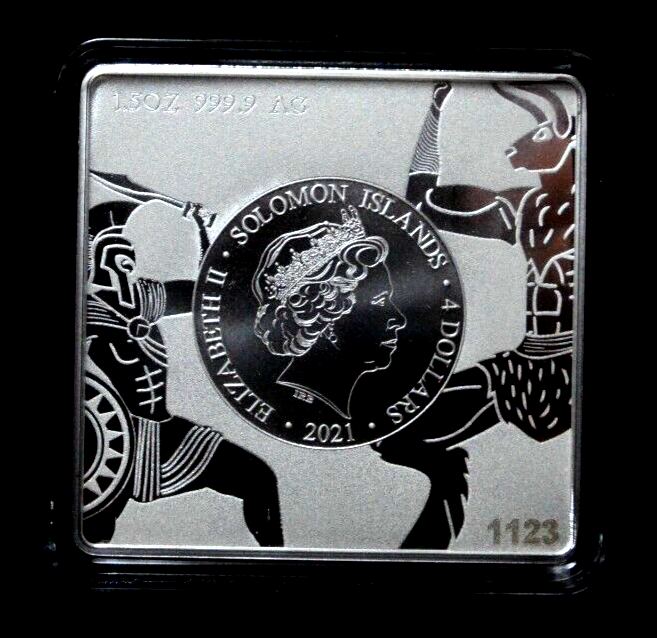 2021 1.5 oz 9999 Silver Minotaur Labyrinth of Crete Solomon