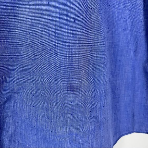 Camicia elegante uomo Yves Saint Laurent blu polsino a botte colletto tasca 16 32 33