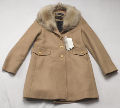 Manteau Femme Zara En Laine - Taille M - Gris - Occasion Très Bon État - Polyvalent Automne/Hiver/Printemps